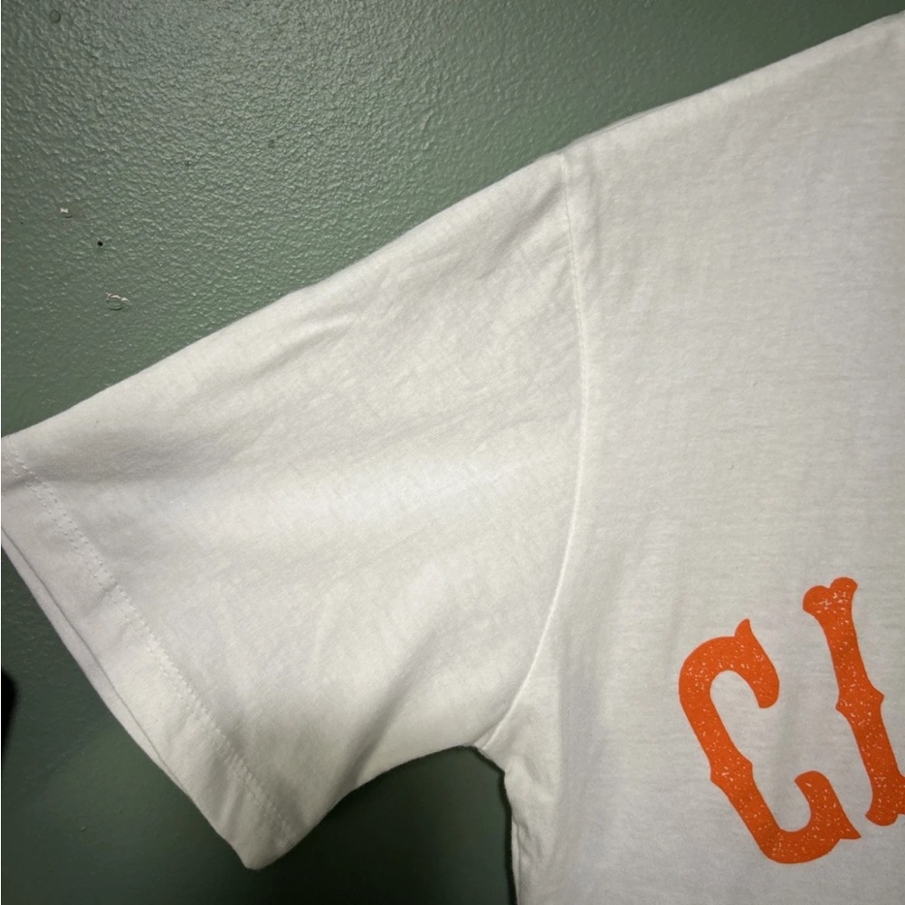 NWT Clemson Tigers NCAA Pressbox Women’s T-Shirt Death Valley White Size Medium - Picture 6 of 10